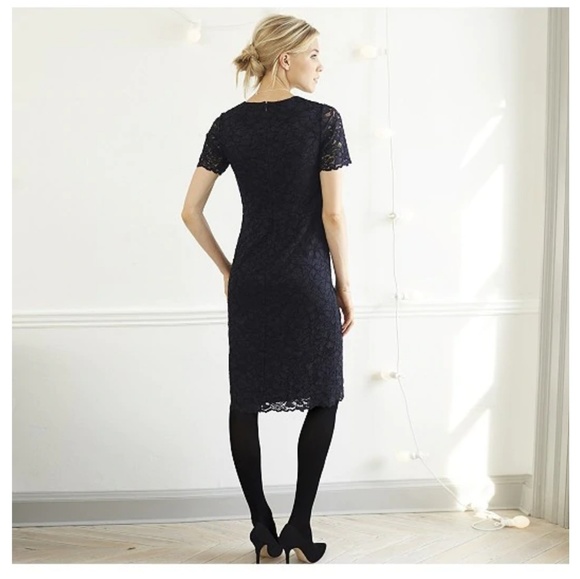 The White Company | Navy Lace Dress - Picture 2 of 6